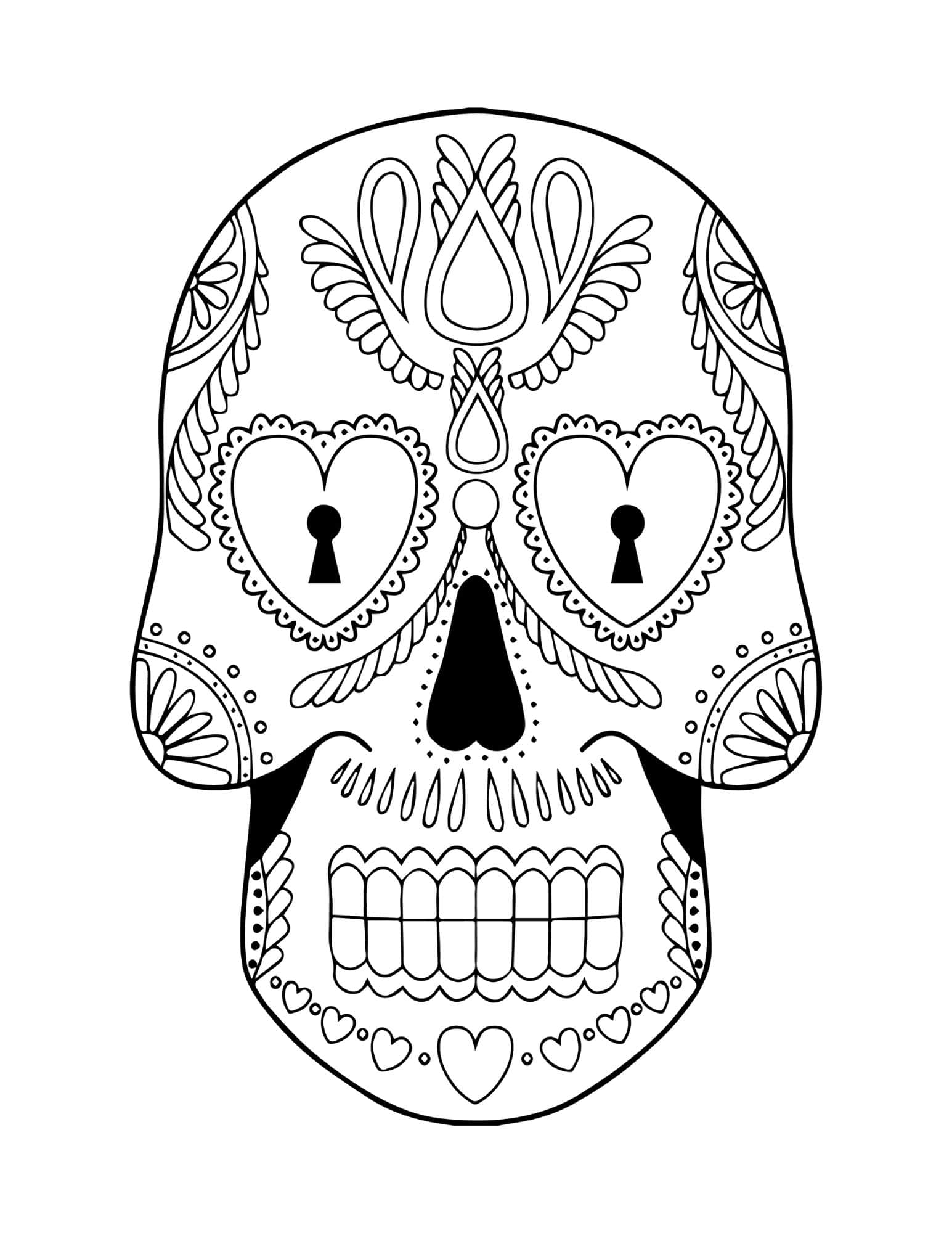 day of the dead skeleton printables