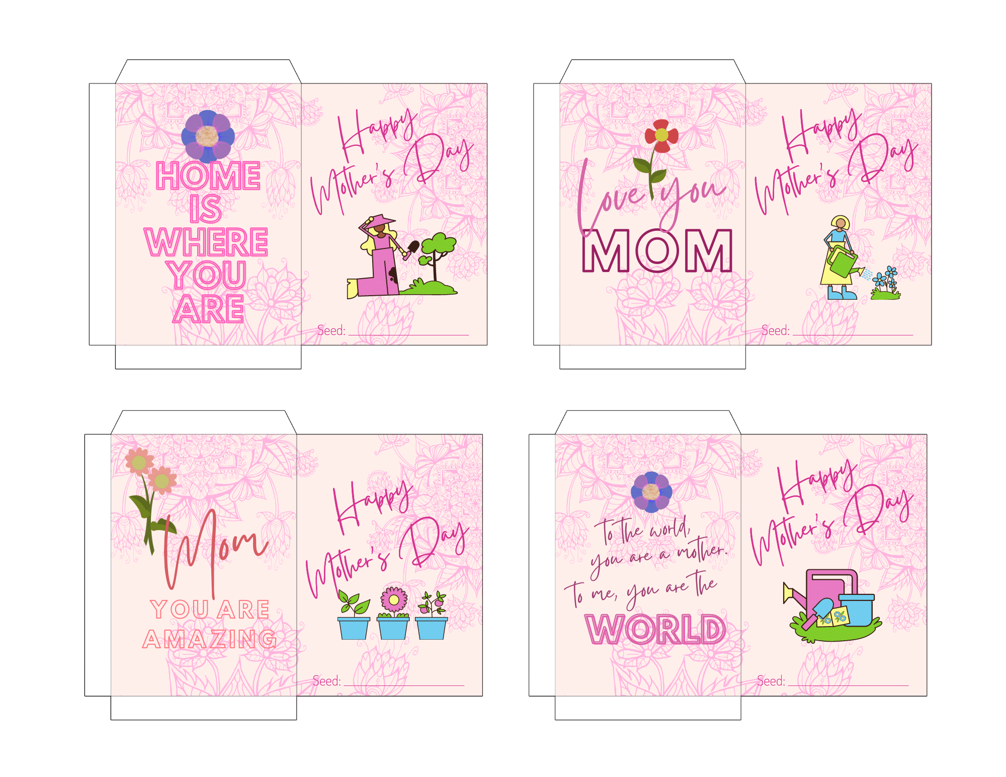 Mother's Day Seed Packet