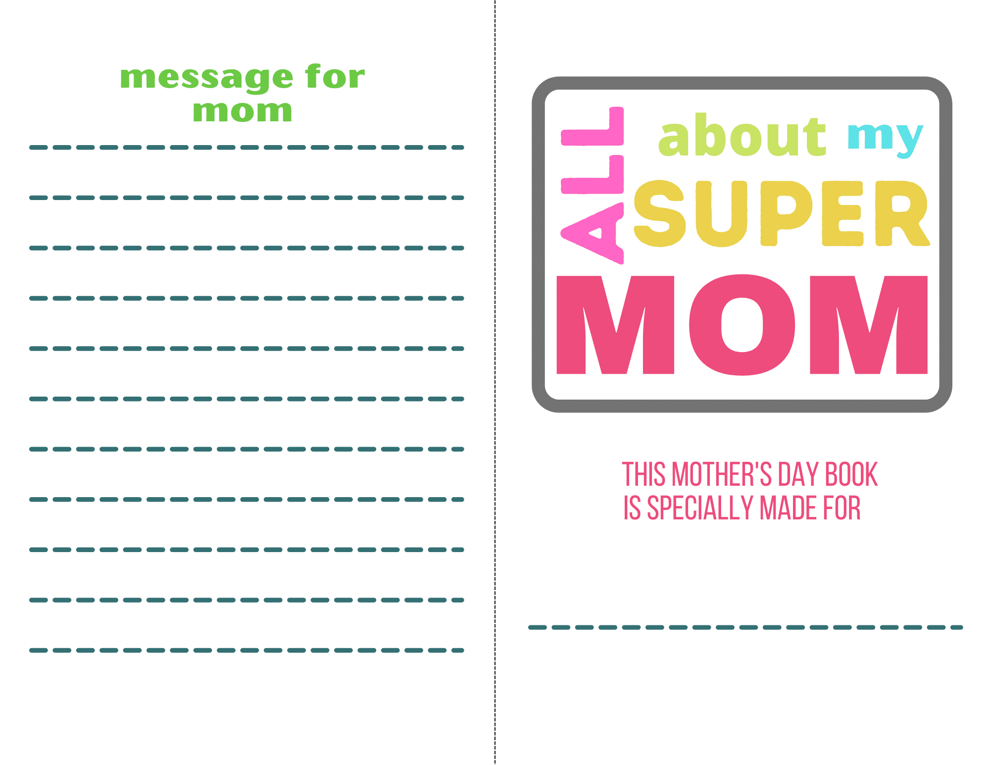 Mother's Day Printables Cute DIY Pack - Easy Peasy Creative Ideas