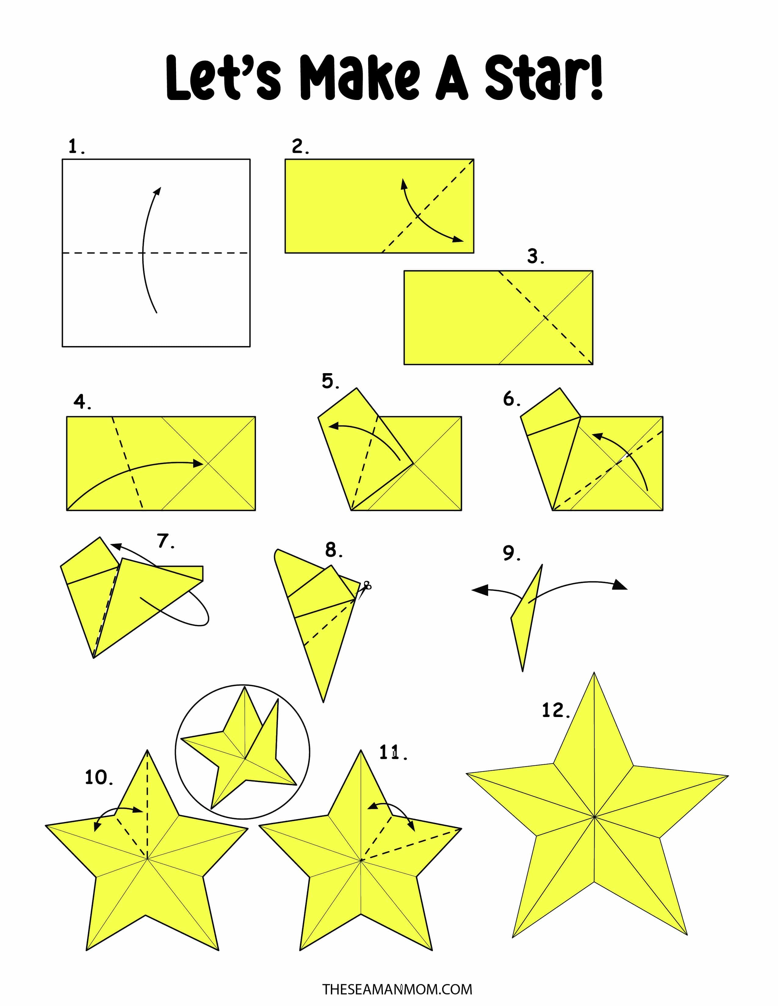 How to make: Origami Christmas Star 