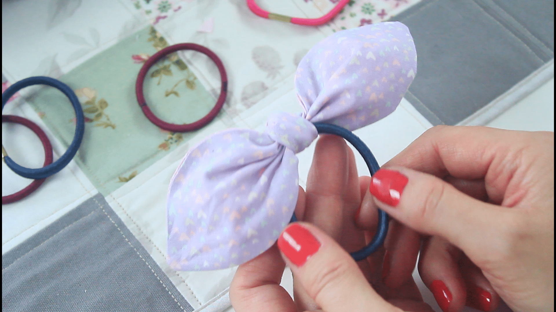 How To Diy Knotted Hair Ties - in Seconds! - AppleGreen Cottage