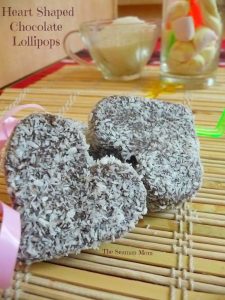 Heart chocolate pops recipe
