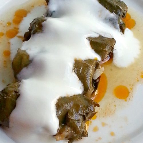 Stuffed vine leaves with meat The Seaman Mom