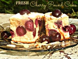 Fresh Cherry Pound Cake