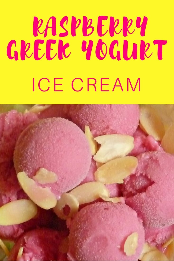raspberry Greek yogurt ice cream recipe