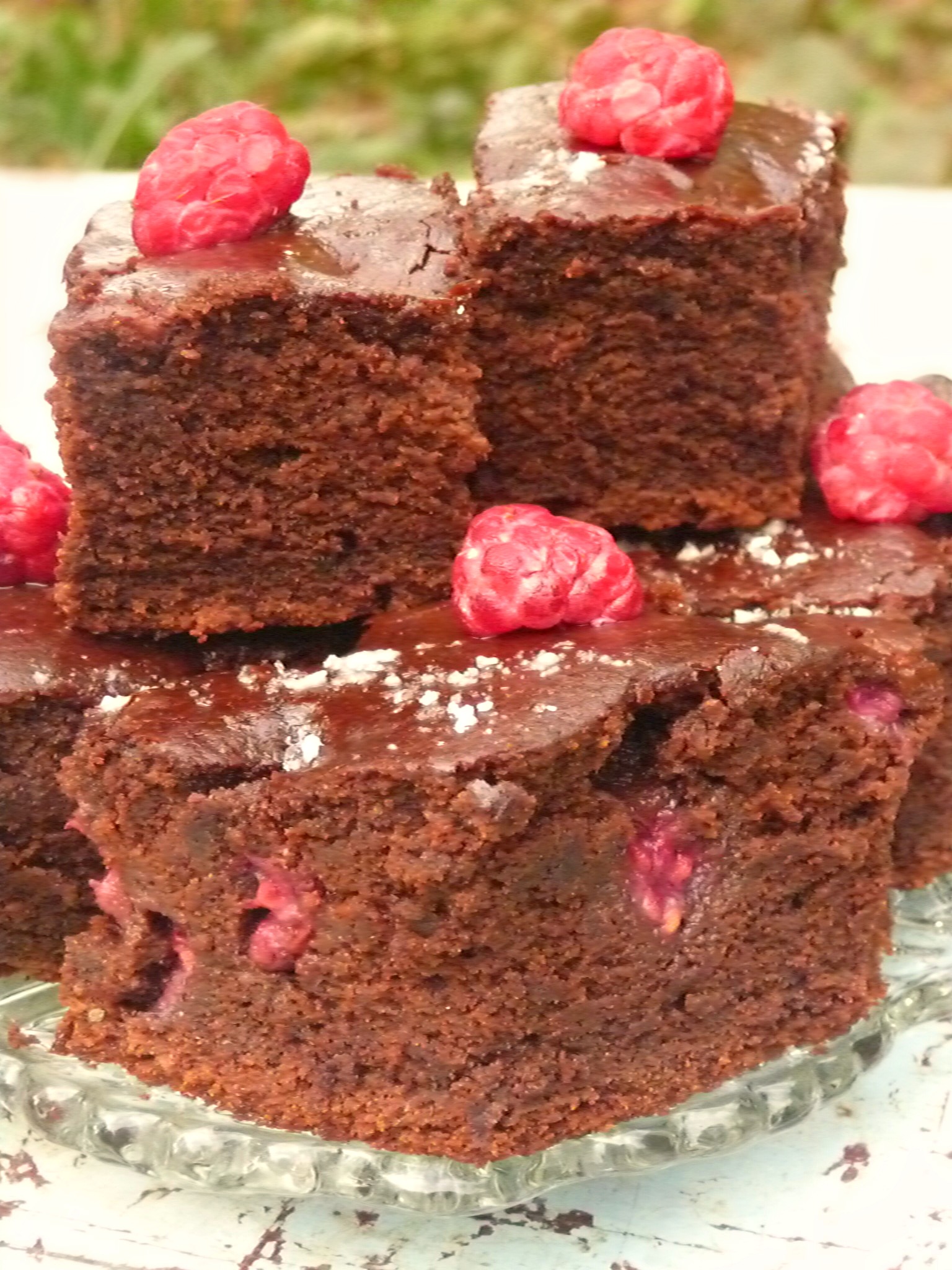 Cocoa and raspberry pound cake 3