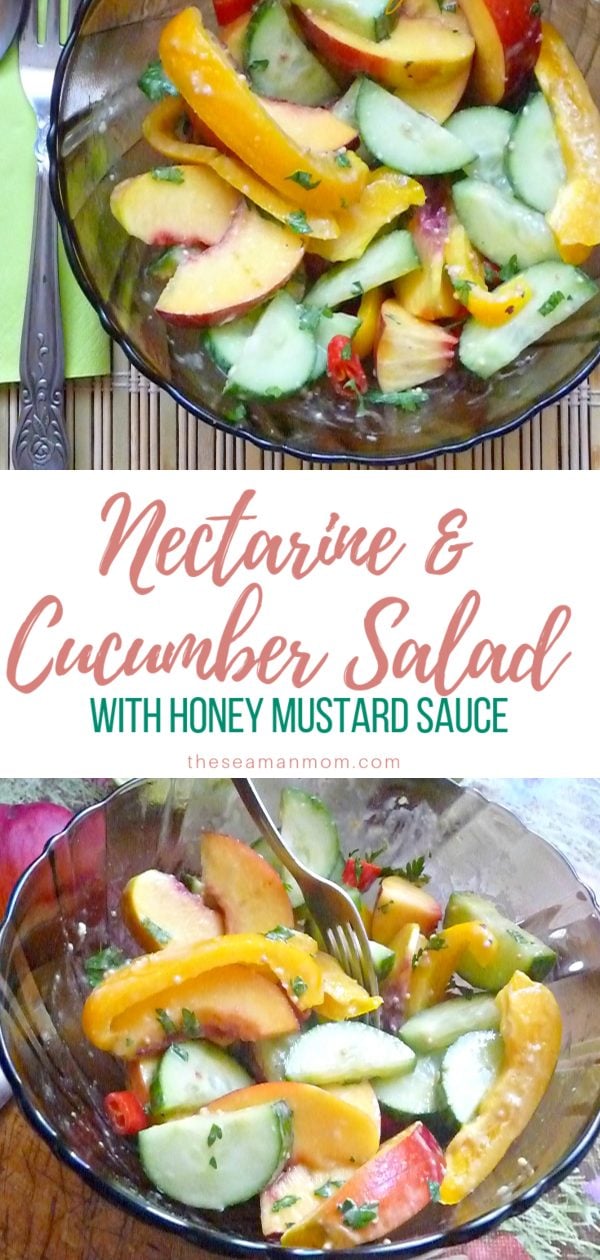 Nectarine cucumber salad
