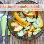 Nectarine cucumber salad