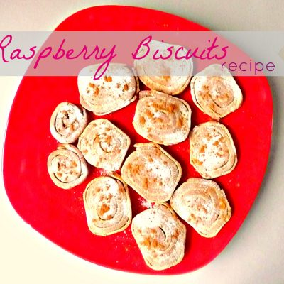 Raspberry and butter biscuits recipe