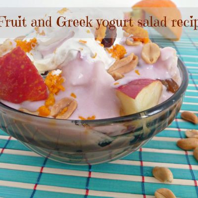 Fruit and Greek yogurt salad recipe