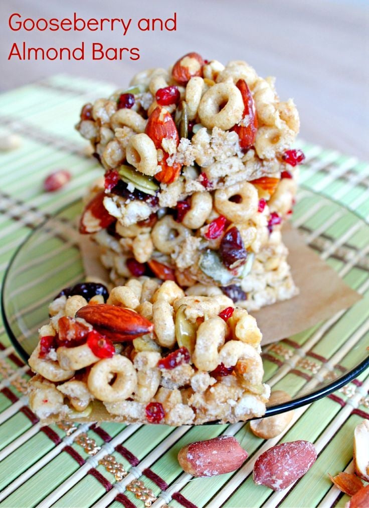 No Bake fruit and nut bars with Cheerios