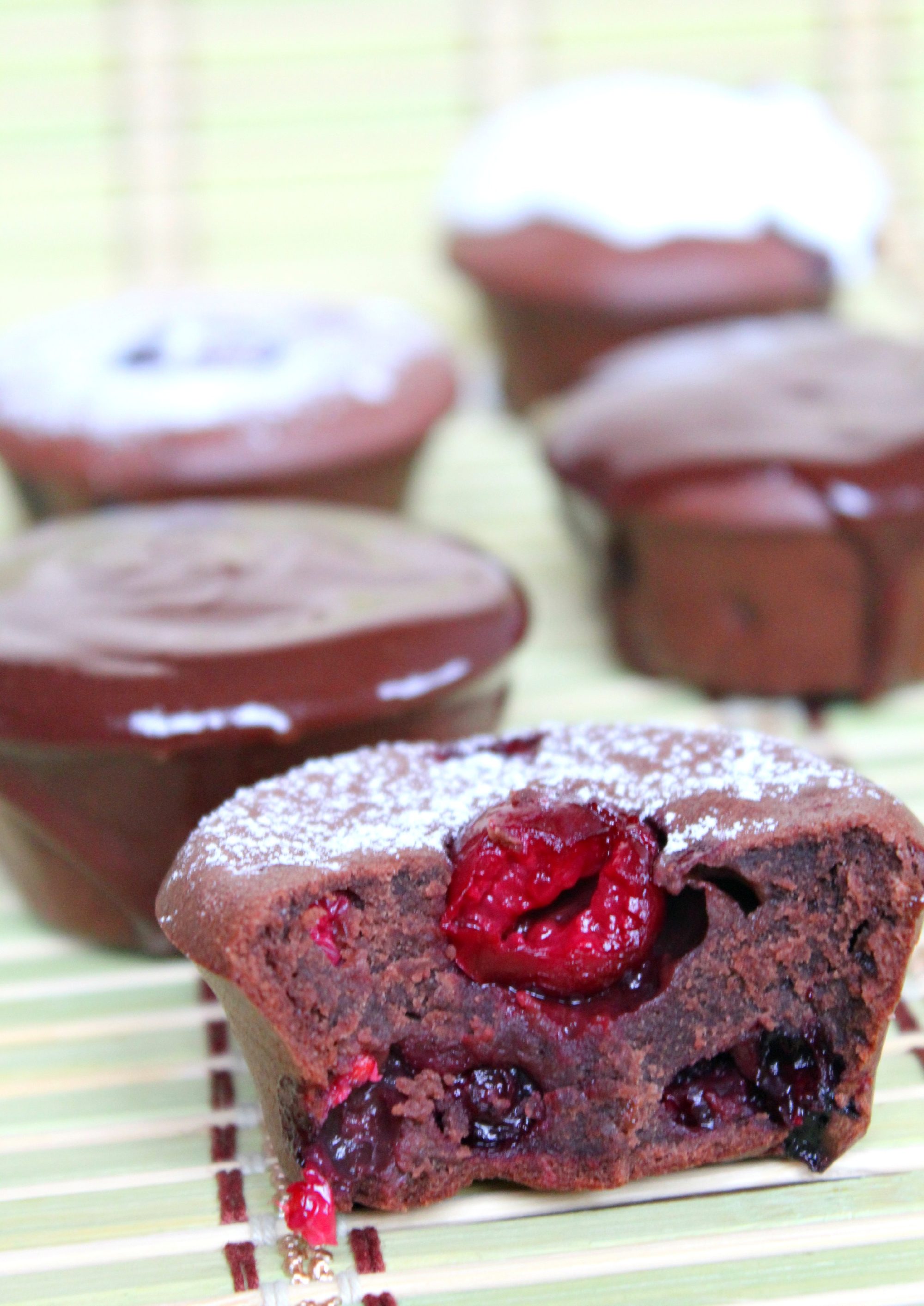 Berry cherry brownies