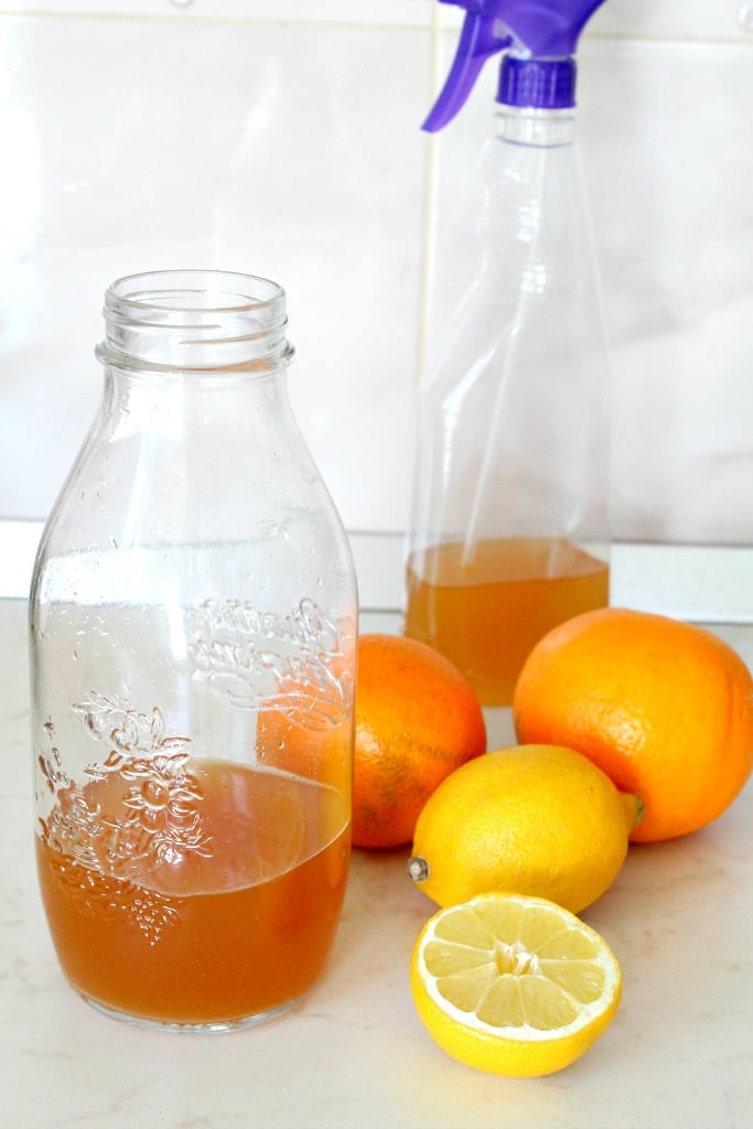 DIY citrus vinegar cleaner