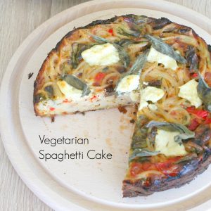 Vegetarian Spaghetti cake