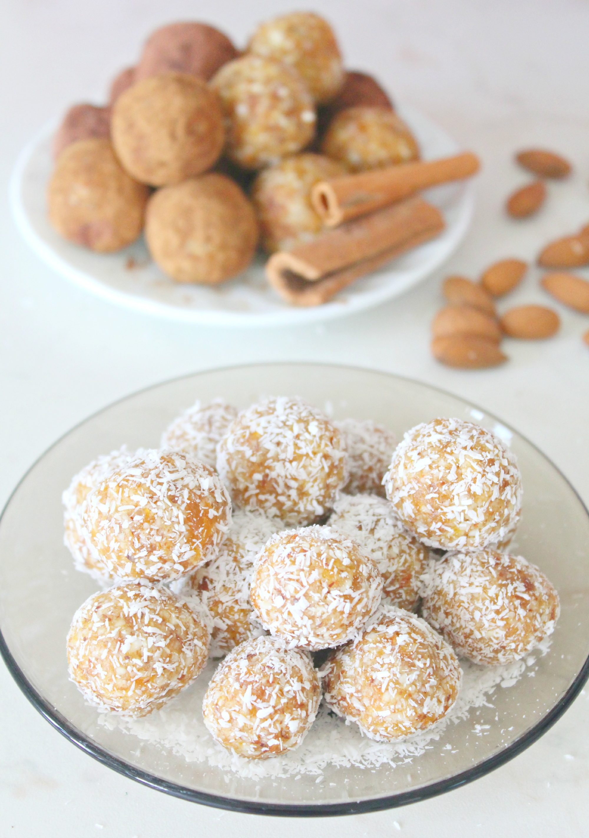 Almond apricot energy balls