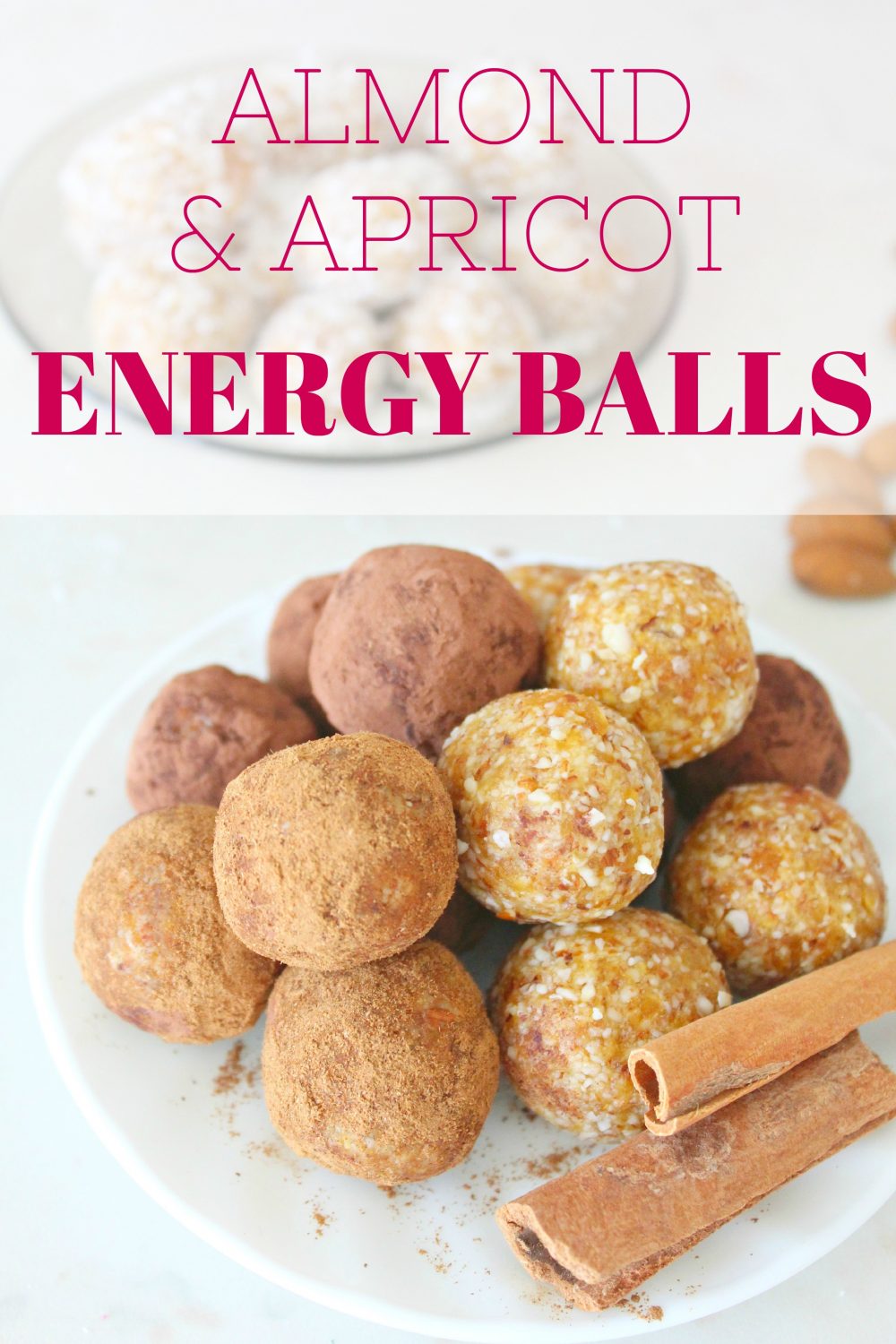 Raw Almond apricot energy balls