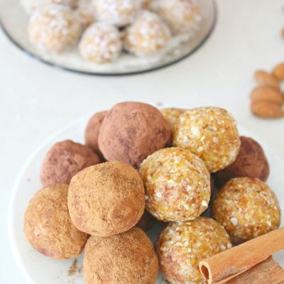 Raw Almond apricot energy balls