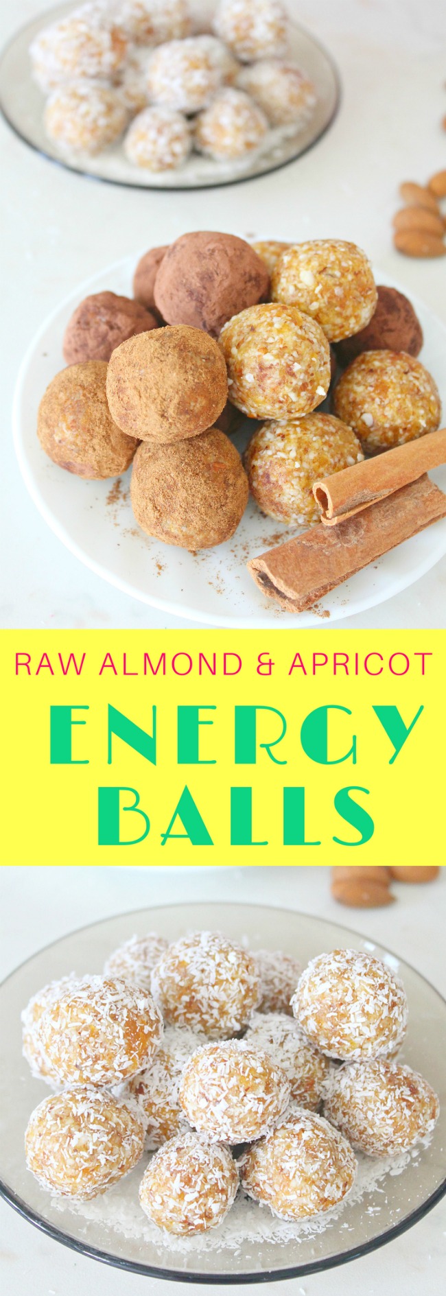 Raw Almond apricot energy balls