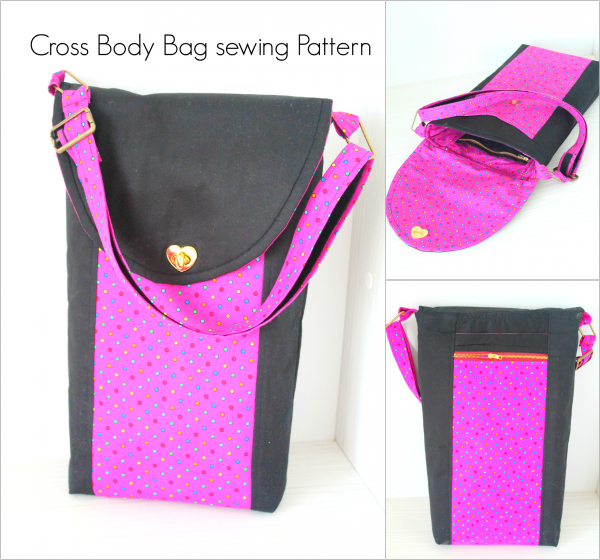 Cross Body Bag Pattern With Easy Step By Step Sewing Tutorial