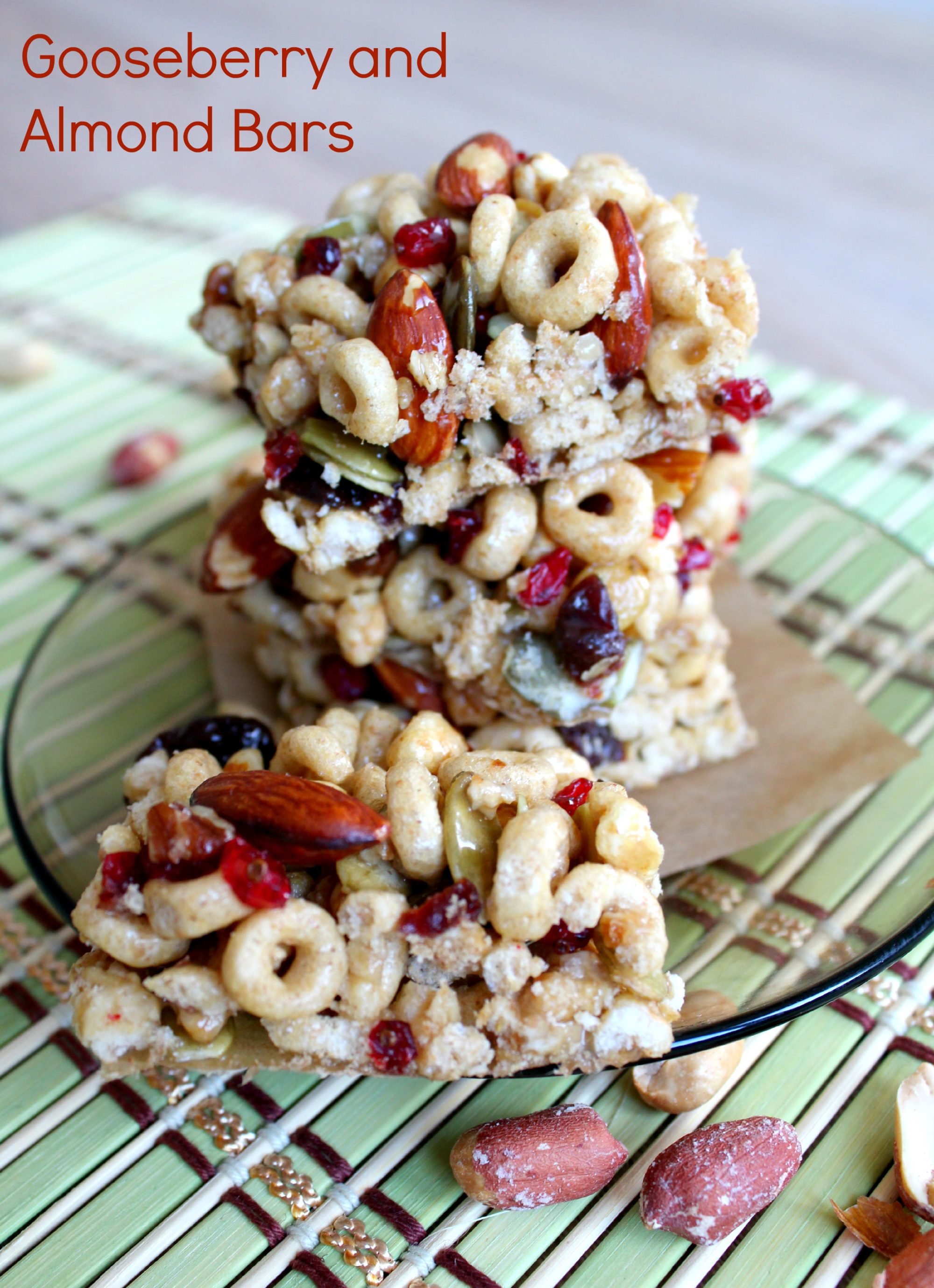 Gooseberry almond bars