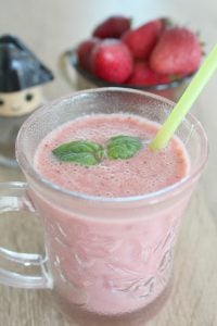 Strawberry Basil Smoothie