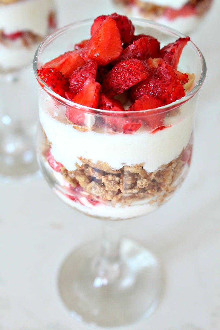 Strawberry parfait with cottage cheese  The Seaman Mom