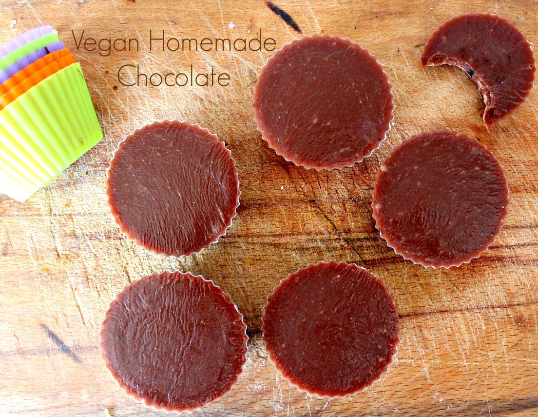 Healthy Vegan homemade chocolate