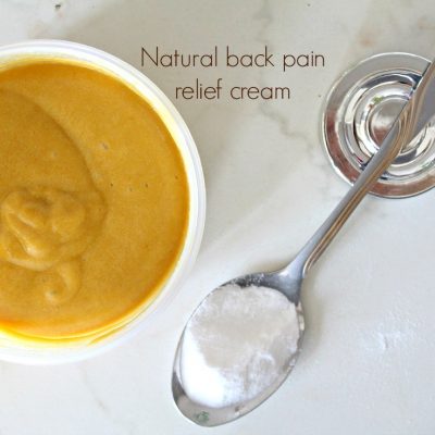 Natural back pain relief cream