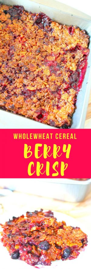 Mixed Berry Crisp With Whole Wheat Cereal & Corn Flakes - Easy Peasy 