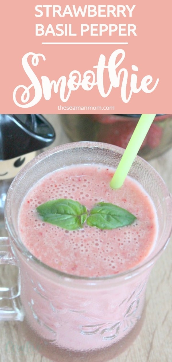 Strawberry basil smoothie