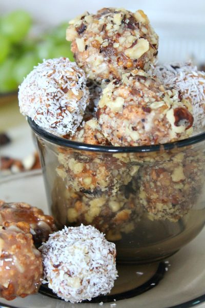 Walnut caramel energy balls