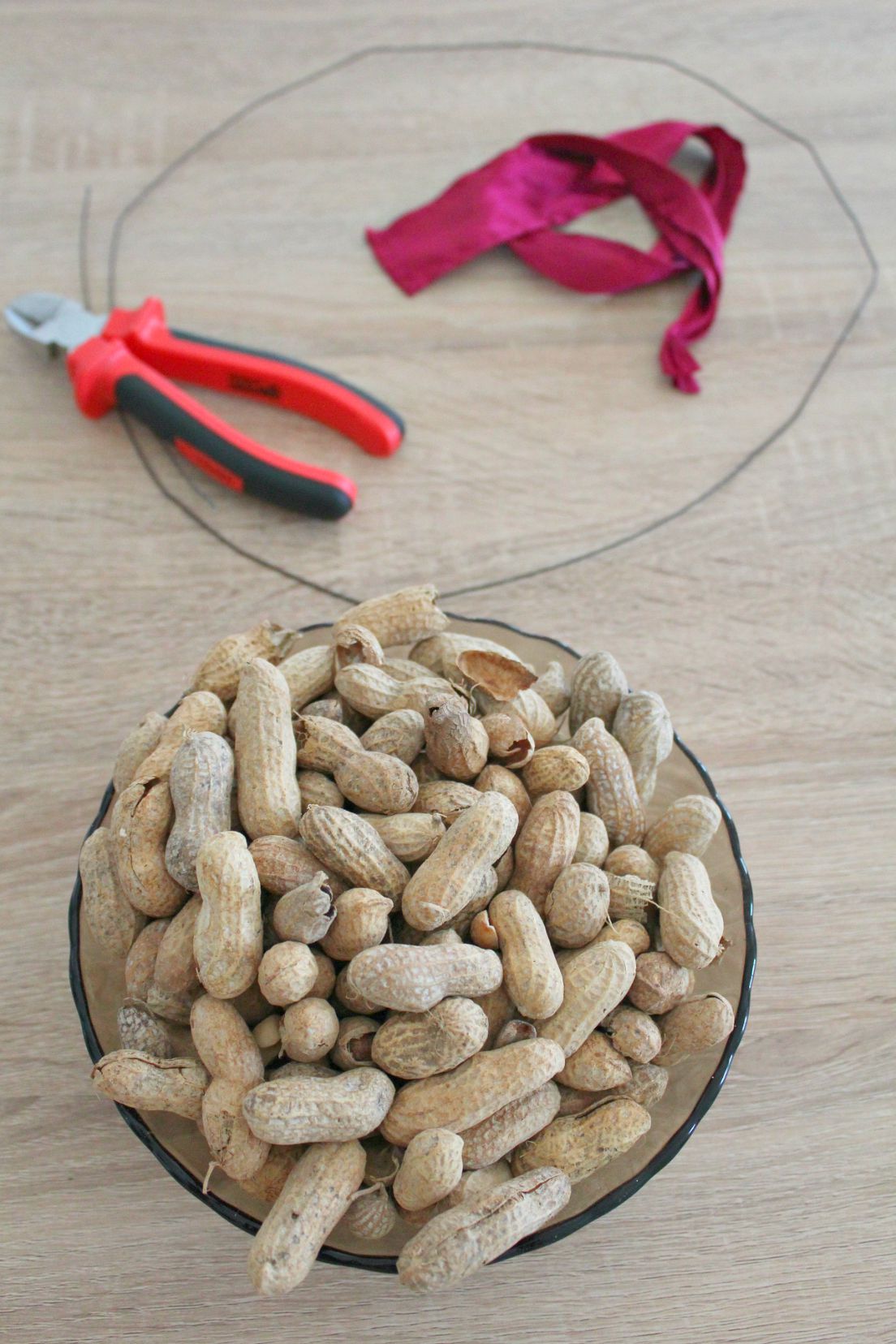 Bird feeder wreath