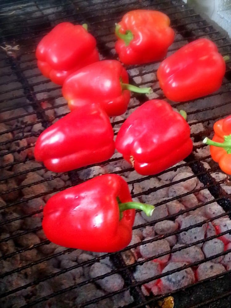 Easy tips on how to peel roasted peppers.