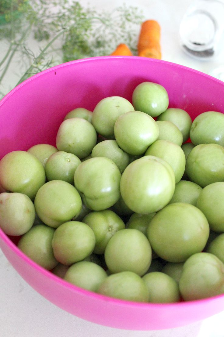 How to make pickled green tomatoes without vinegar 1