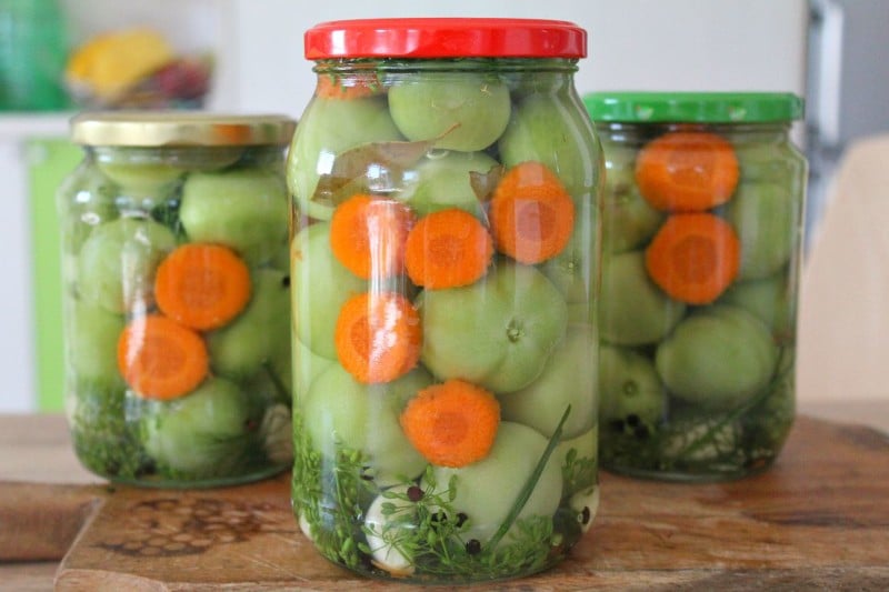 How to make pickled green tomatoes without vinegar 5