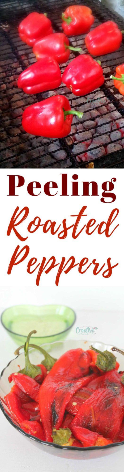 How to peel roasted peppers