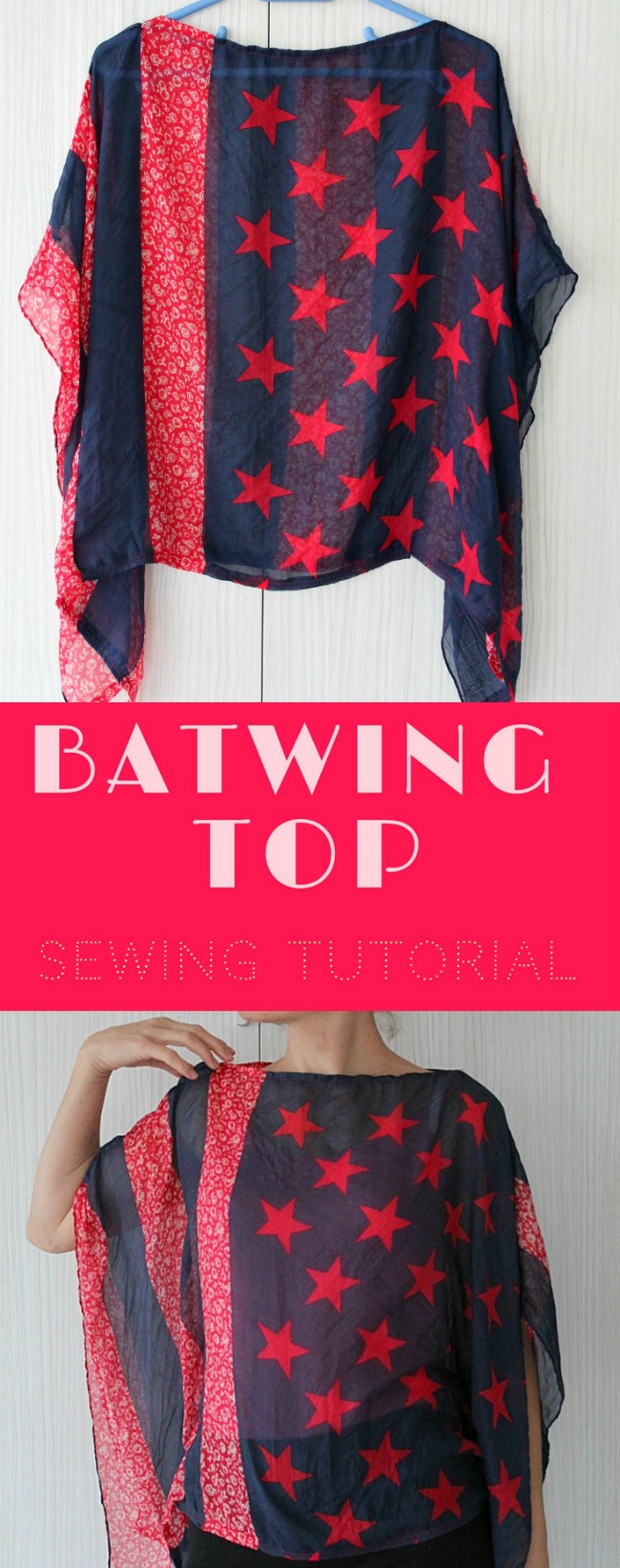 tutorial top sewing sewing Batwing 2 Page of  2 tutorial scarf top a from