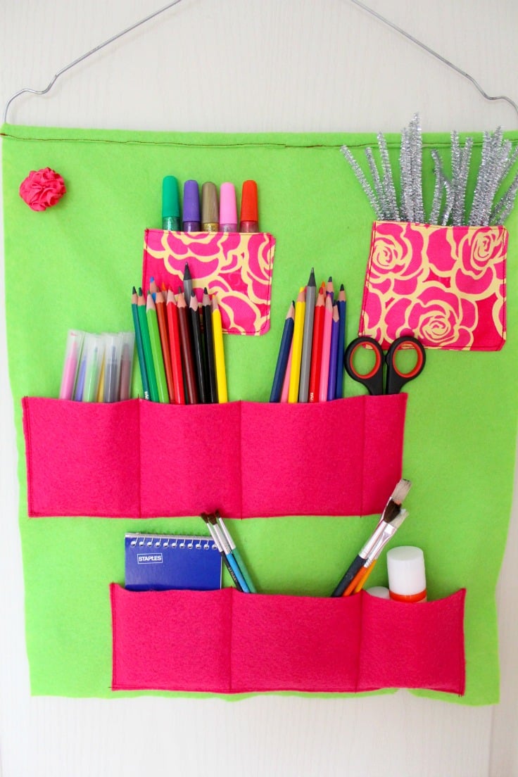 EASY SEW SCHOOL SUPPLIES ORGANIZER STORY - Easy Peasy Creative Ideas