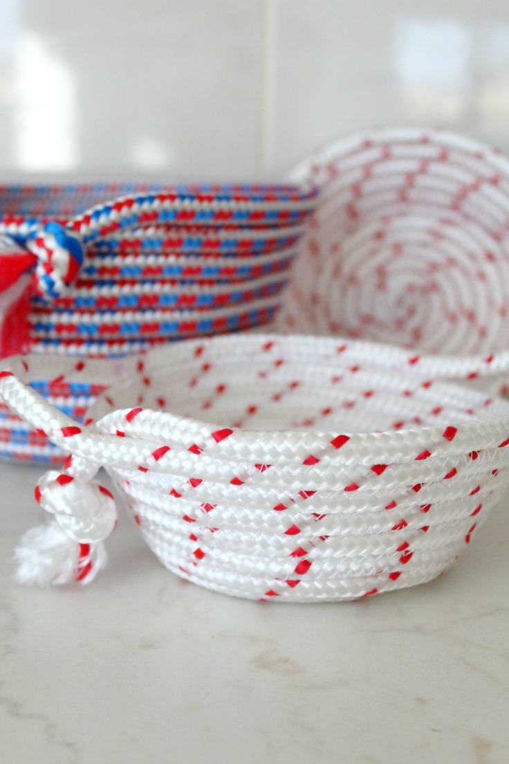 how to sew a rope bowl