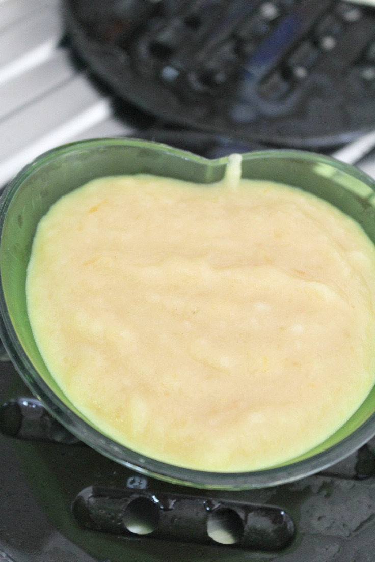 No bake orange apple cheesecake step 5