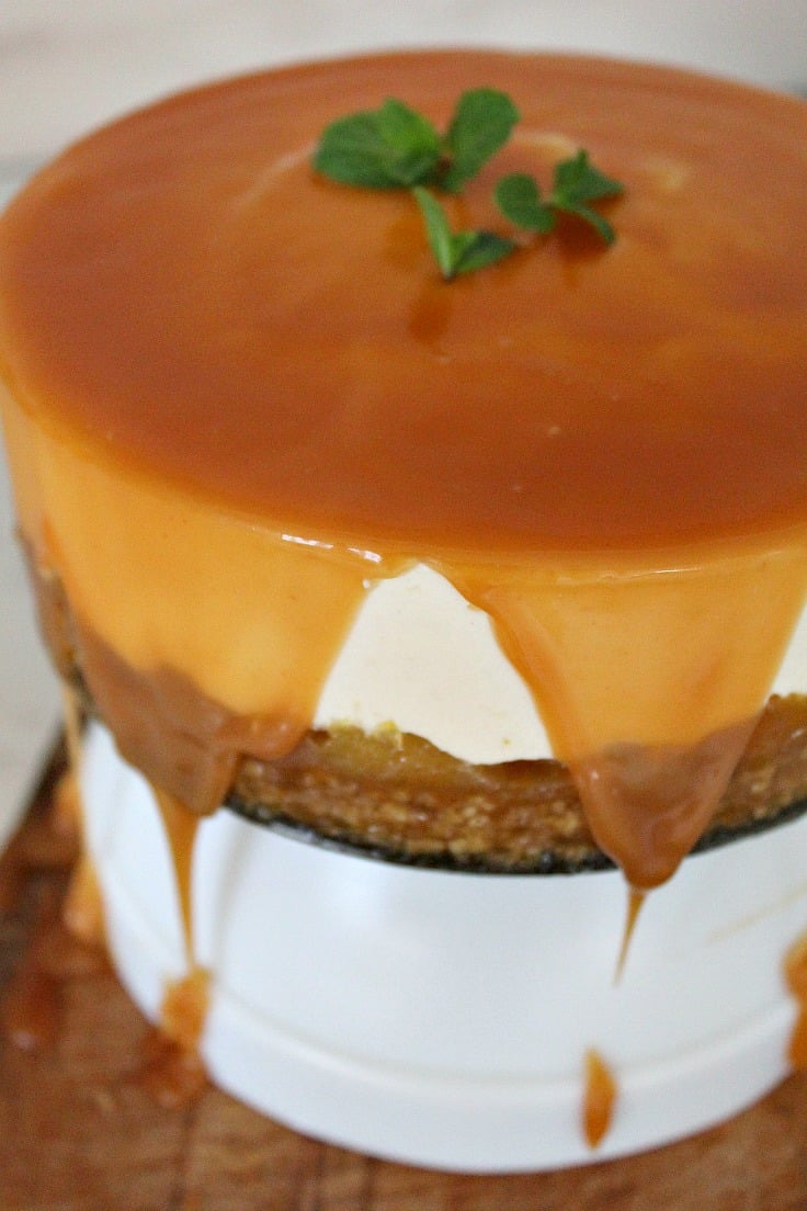 No bake orange apple cheesecake