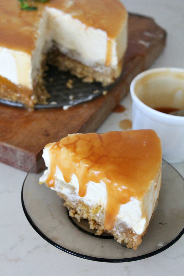 No bake orange apple cheesecake