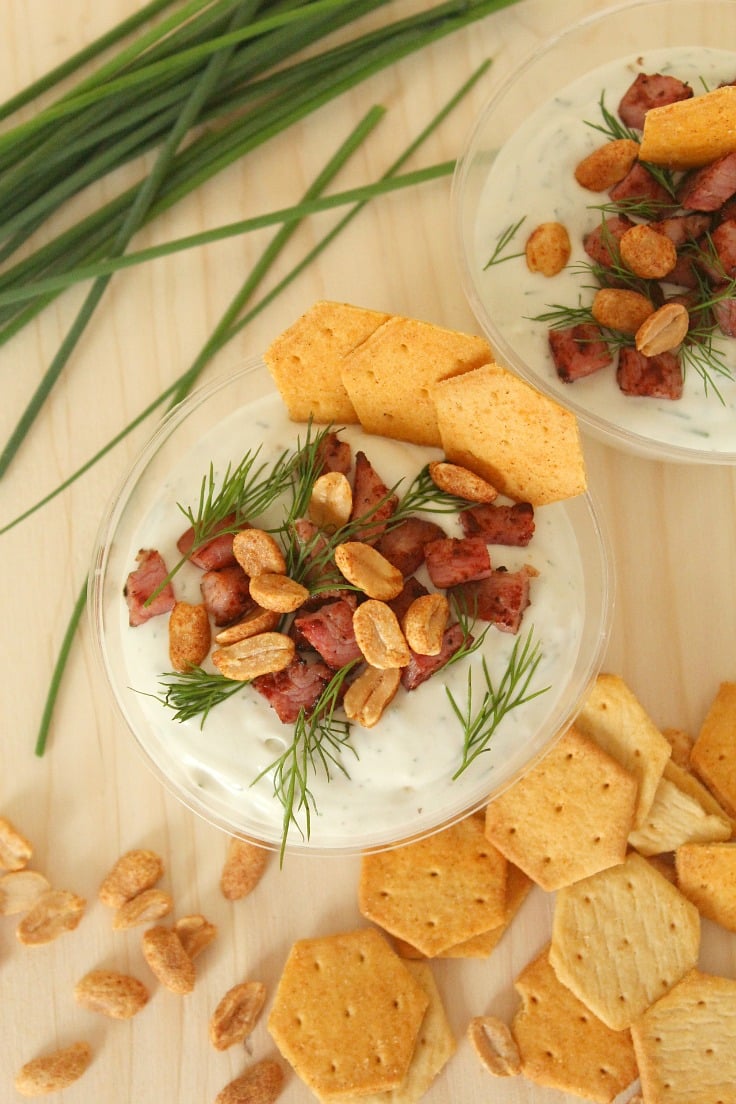 Blue cheese bacon dip appetizer 