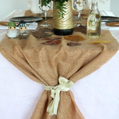 DIY Burlap Table Runner