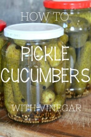 How to Pickle Cucumbers with Vinegar and Sugar - Easy Peasy Creative Ideas