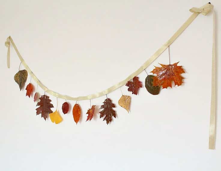 How To Make A Fall Leaf Garland: An Inexpensive Craft Idea