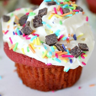 Red Velvet cookie cupcakes recipe