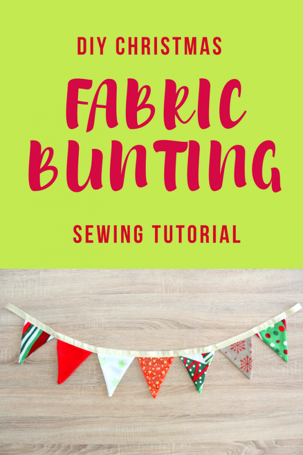 Fabric Bunting Easy To Sew Christmas Home Decor
