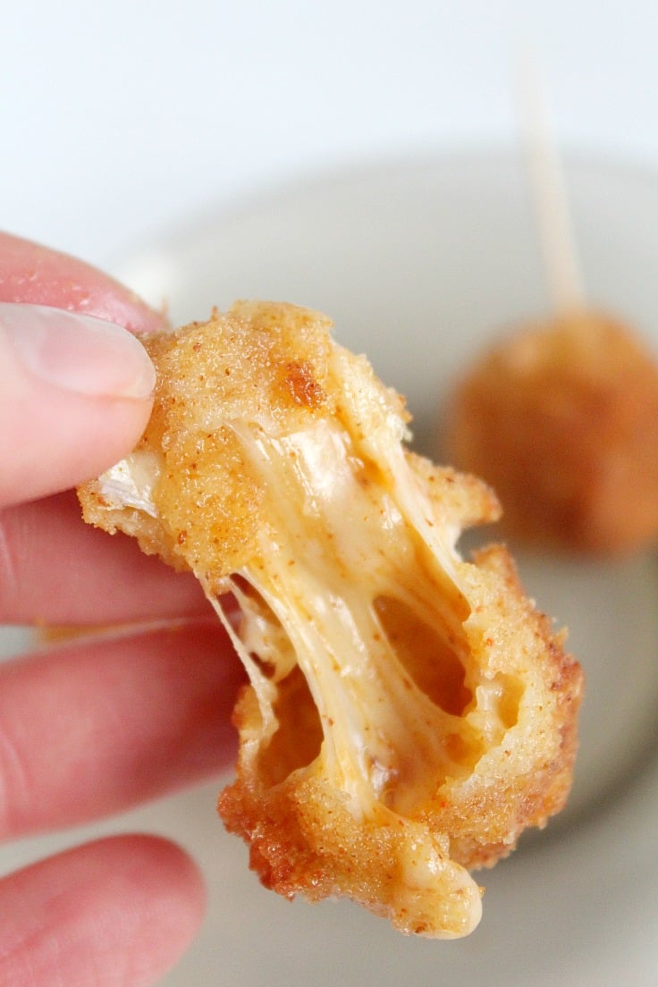 Fried mozzarella cheese balls