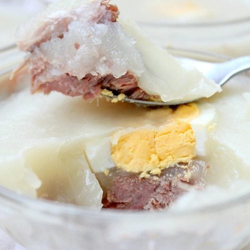 Pork Jelly Recipe with egg, garlic and carrot